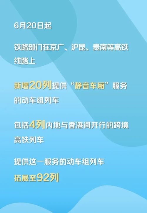 中國鐵路服務(wù)升級 靜音車廂擴至92列，外賣配送同步上線